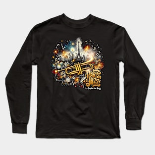 Paris Jazz | Jazz in the City of Lights | The Garden of Jazz,  Paris Long Sleeve T-Shirt